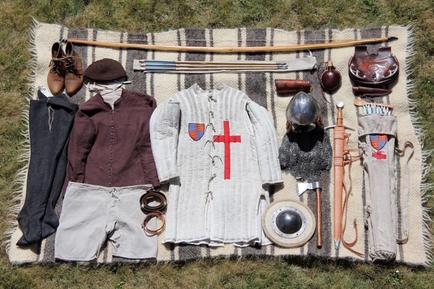 Englischer Bogenschütze um 1346 - Schlacht von Crécy
